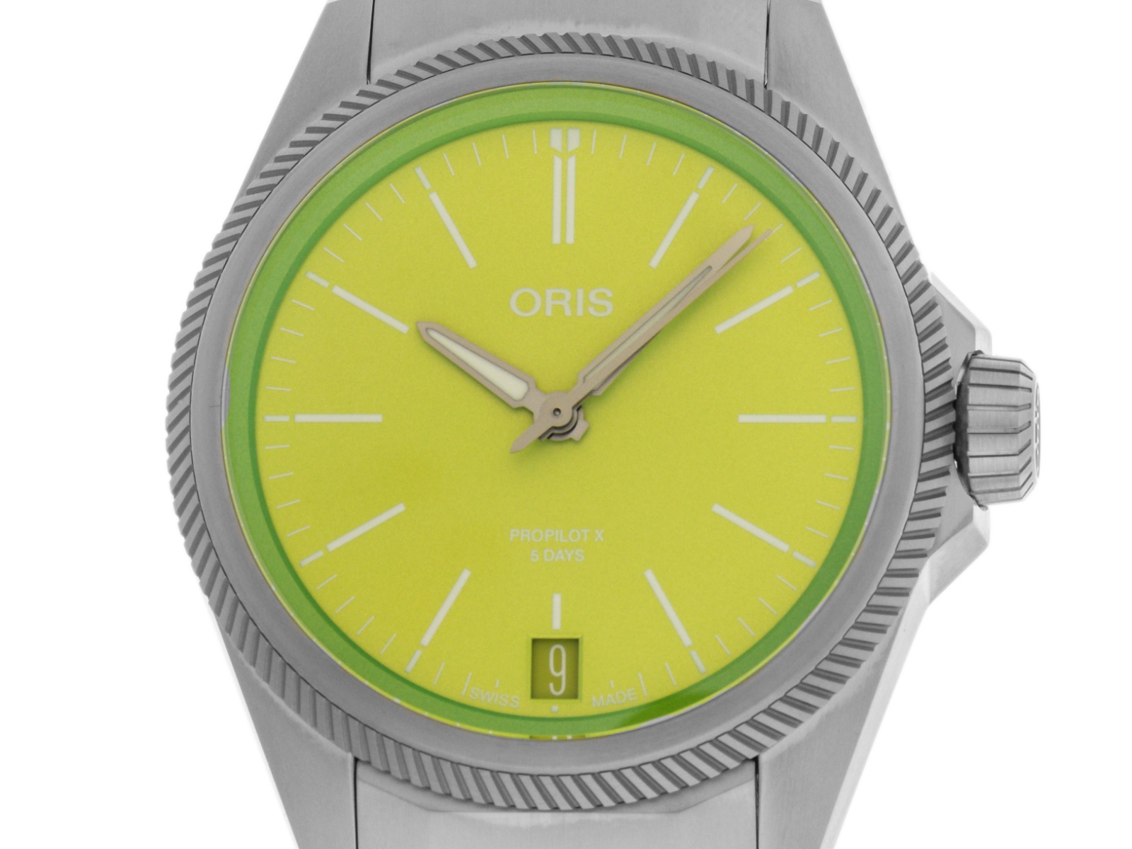 Oris ProPilot X Kermit Edition Ref.01 400 7778 7157-Set 2026 Full Set Ungetragen