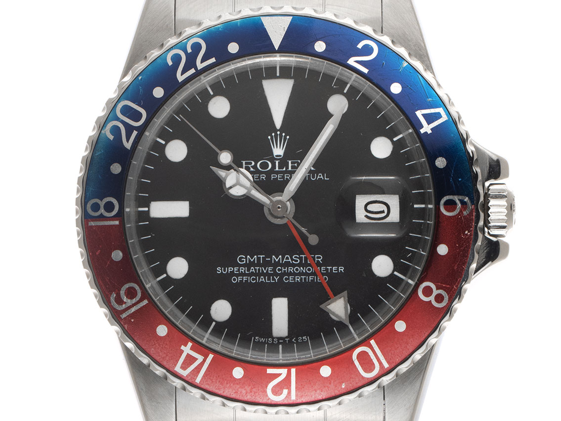 Rolex GMT Master Pepsi Ref.1675 1978 Box&Beschreibung sehr gut Vintage