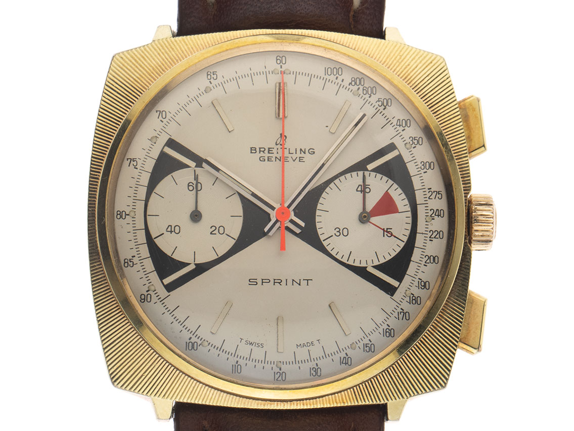 Breitling Sprint Chrono Zorro Ref.2008 1970 Service Box sehr gut Vintage