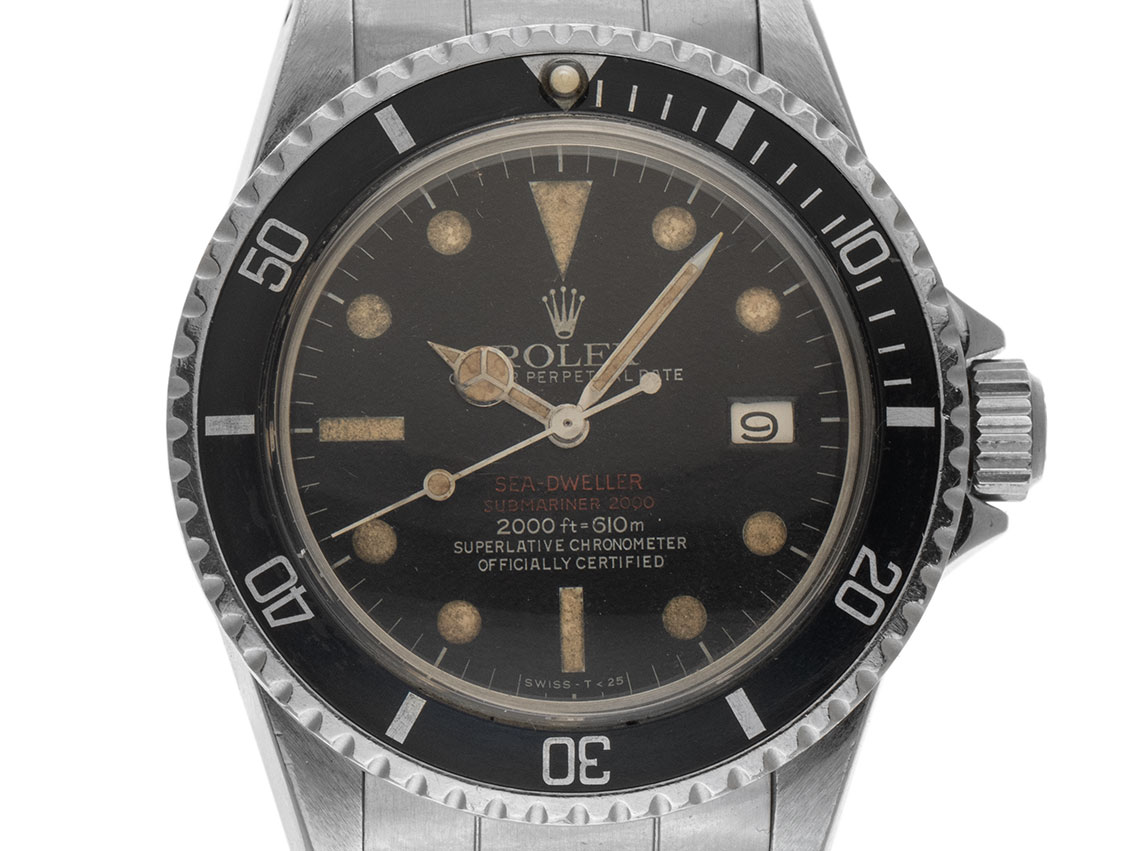 Rolex Sea-Dweller 2000 Double Red Ref.1665 Bj.1977 Full Set Original Vintage Unpoliert