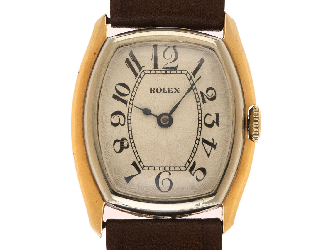Rolex Art Deco Tonneau Bj.1944 original Box sehr gut Vintage
