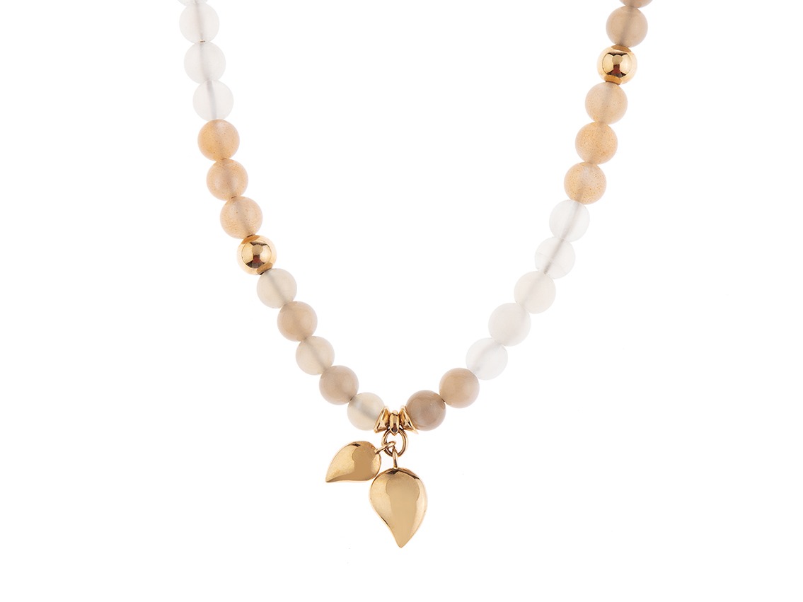 Tamara Comolli Halskette India 18kt Roségold Mondstein 36,9g 580mm mit Box und Zertifikat