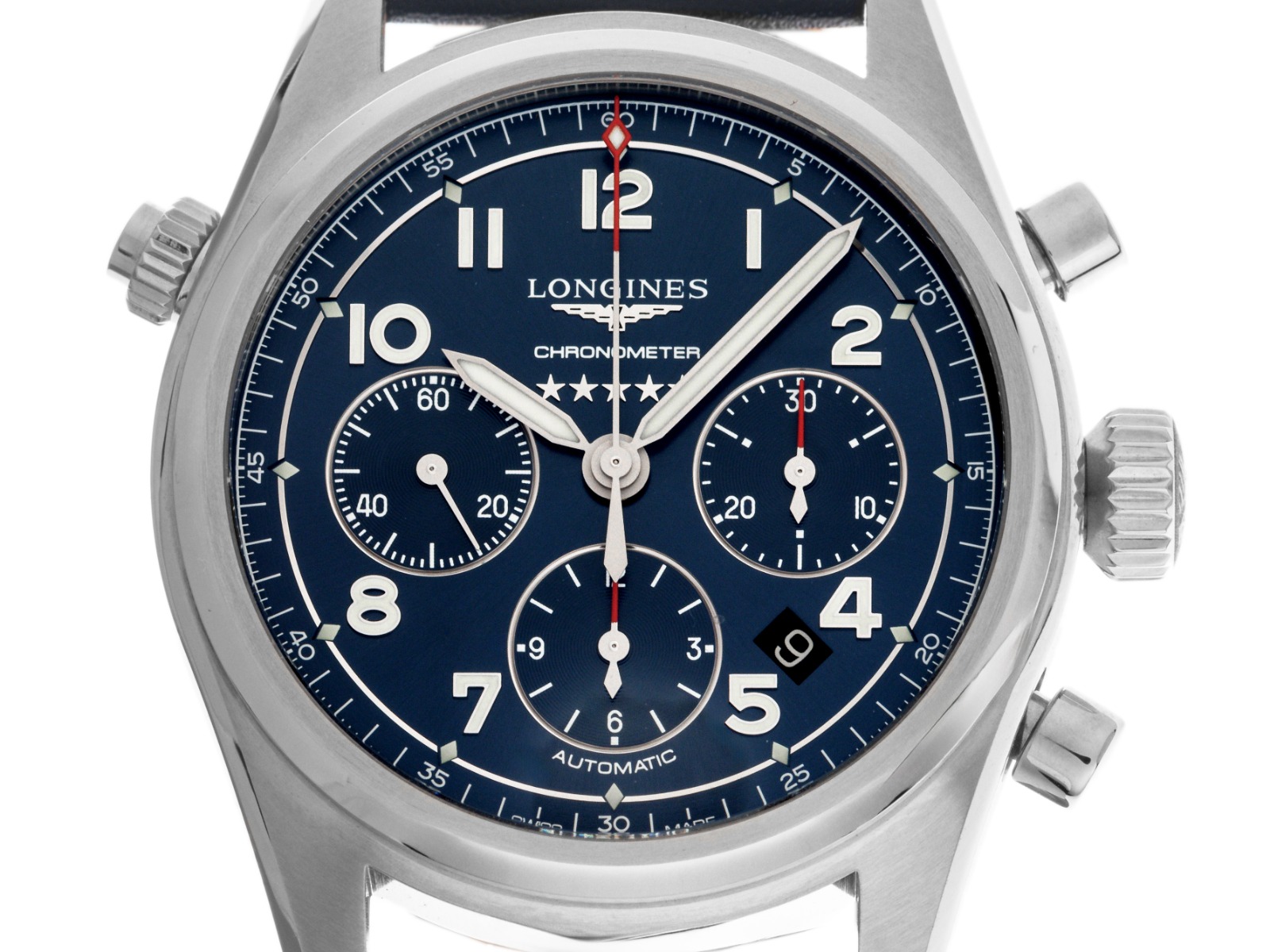 Longines Spirit Chronograph Ref.L3.820.4.93.0 Bj.2026 Full Set Ungetragen