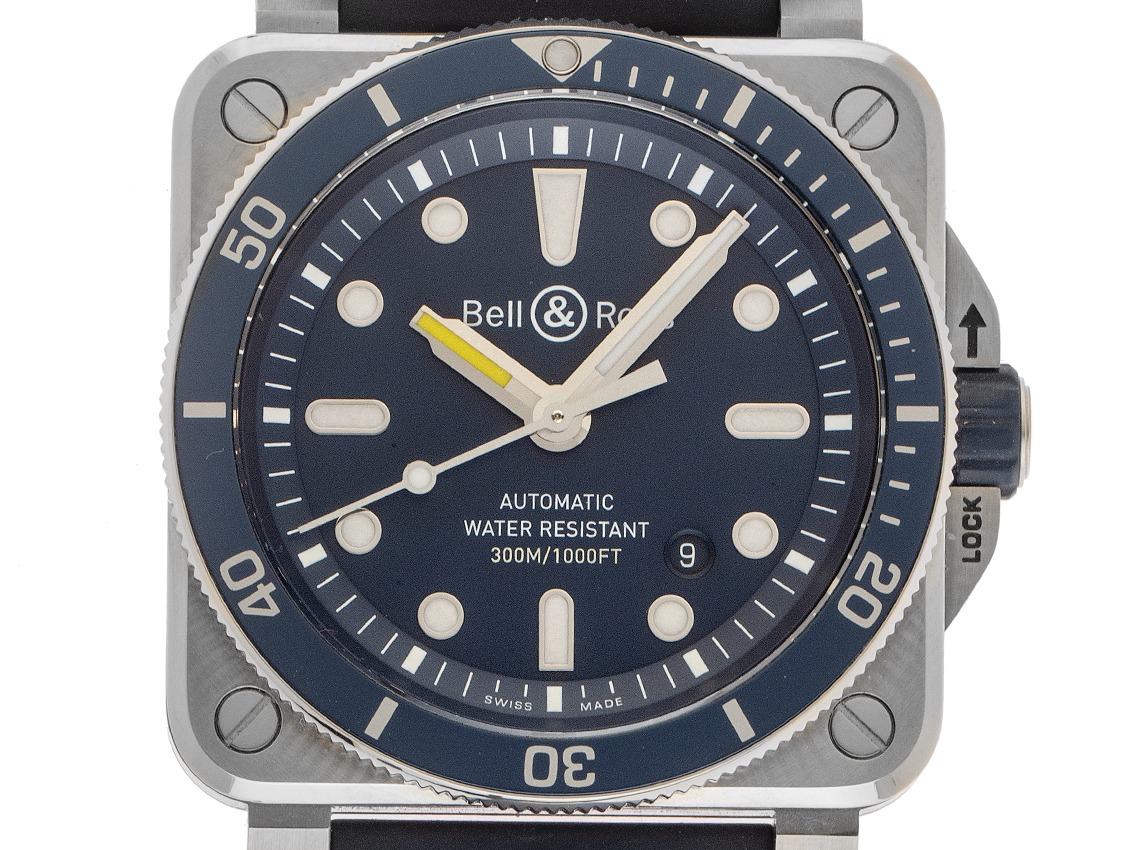 Bell & Ross BR 03-92 Diver Blue Steel Ref.BR0392-D-BU-ST/SRB 2024 Full Set wie Neu Vintage