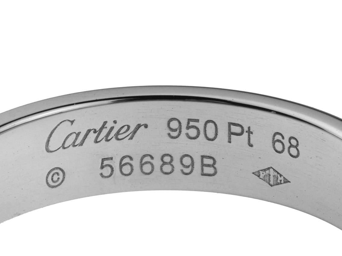 Cartier Ring Love 950 Platin 11,6g mit Box