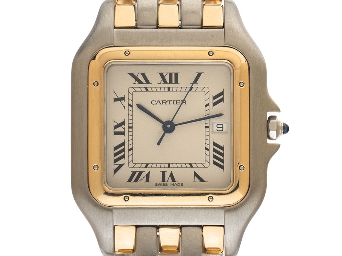 Cartier Panthere GM Ref.8395 1989 Box&Beschreibung Original Vintage Unpoliert