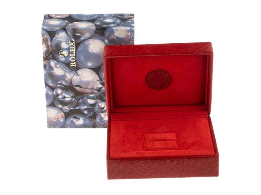 Rolex Ring Box Rot mit Umkarton