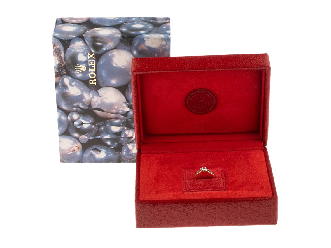 Rolex Ring Box Rot mit Umkarton