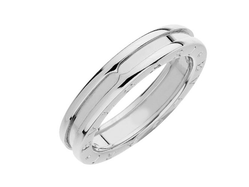 Bulgari Ring B Zero 1 18kt Weißgold 8,6g mit Box und Papiere