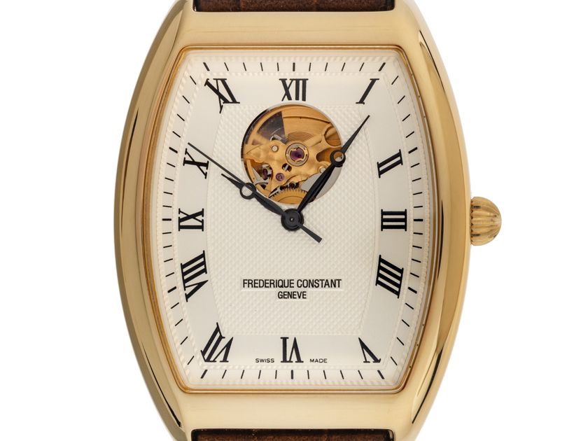 Frederique Constant Art Deco Heartbeat Ref.FC-310M4T5 Bj.2005 Full Set original Vintage Unpoliert