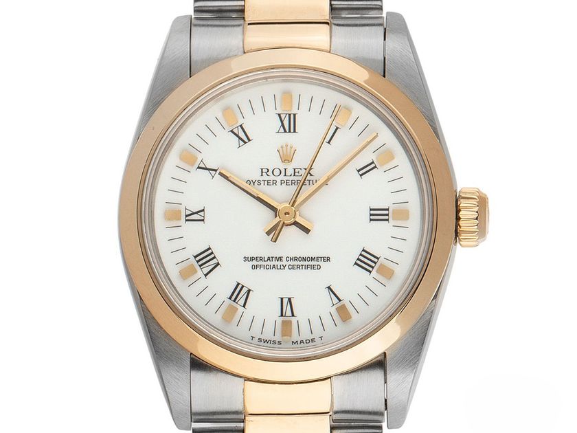 Rolex Oyster Perpetual Medium Ref.67483 Bj.1990 Full Set sehr gut Vintage