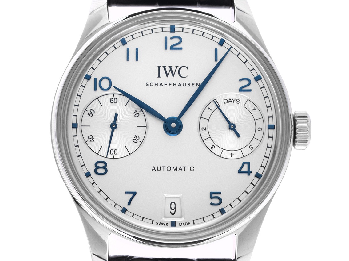 IWC Portugieser Automatic Krokoleder Faltschließe stainless