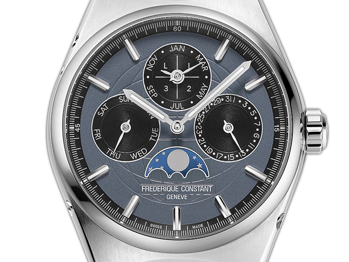 Frederique Constant Manufacture Highlife Perpetual Calendar Stahl Automatik Armband Stahl Limitiert 41mm Ref.FC-775G4NH6B Box&Pap. Full Set Neu
