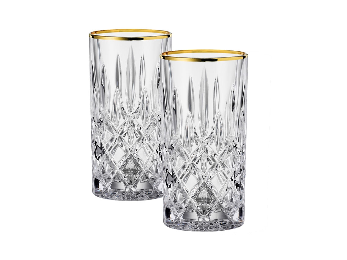 Nachtmann Noblesse Longdrinkglas Gold 2er-Set Neu