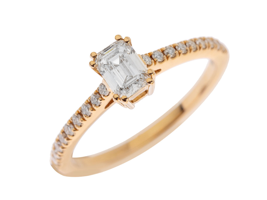 Alberti Ring 18kt Roségold 2,5g Diamanten 0,66ct 