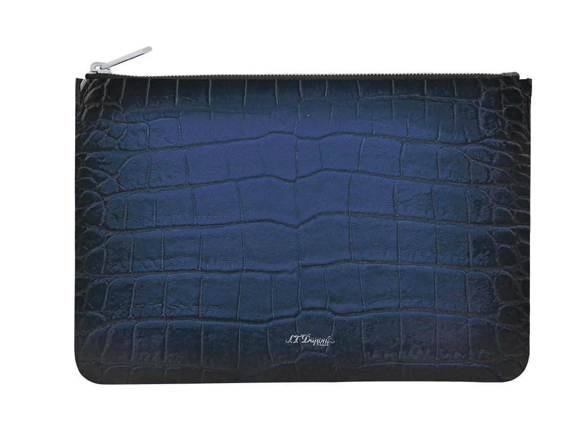 S.T. Dupont Conference Clutch Le Grand Atelier Blue Tasche Ref.190375 Full Set 
