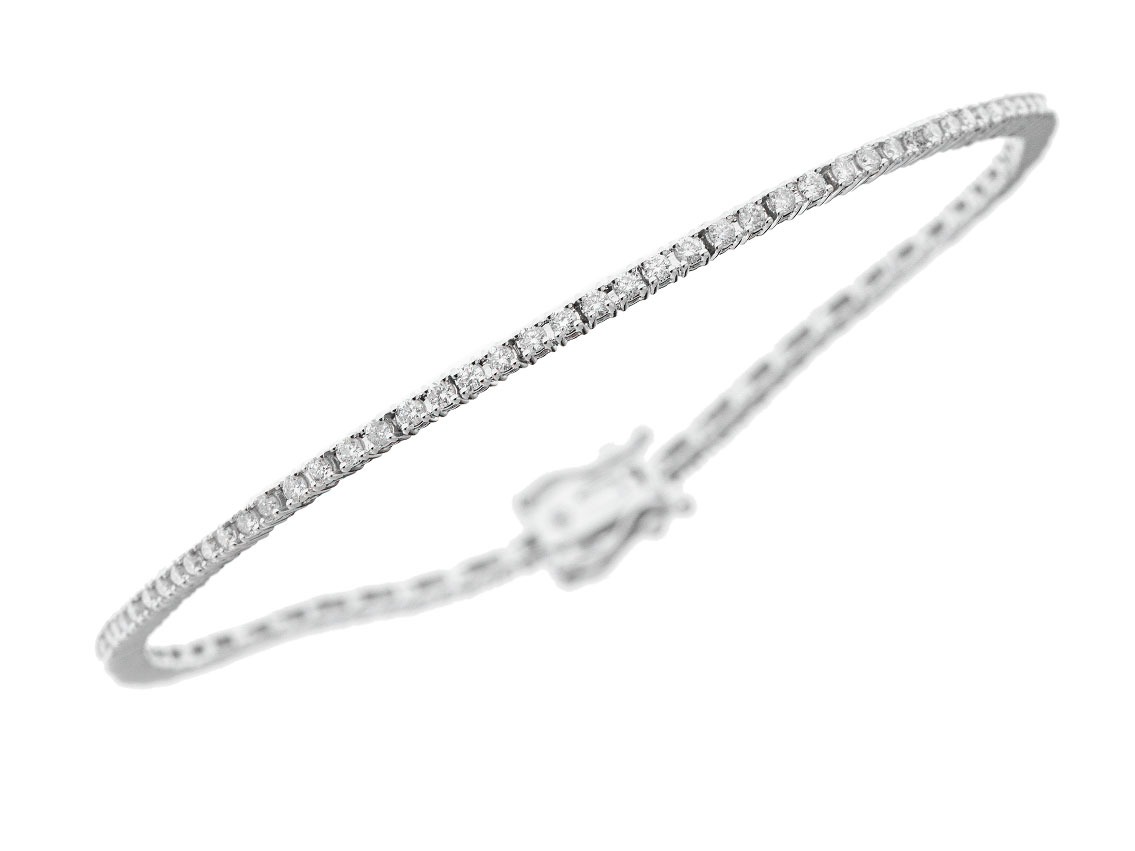 Palido Armband Tennis 18kt Weißgold 4,9g Diamanten 1,80ct 165mm 