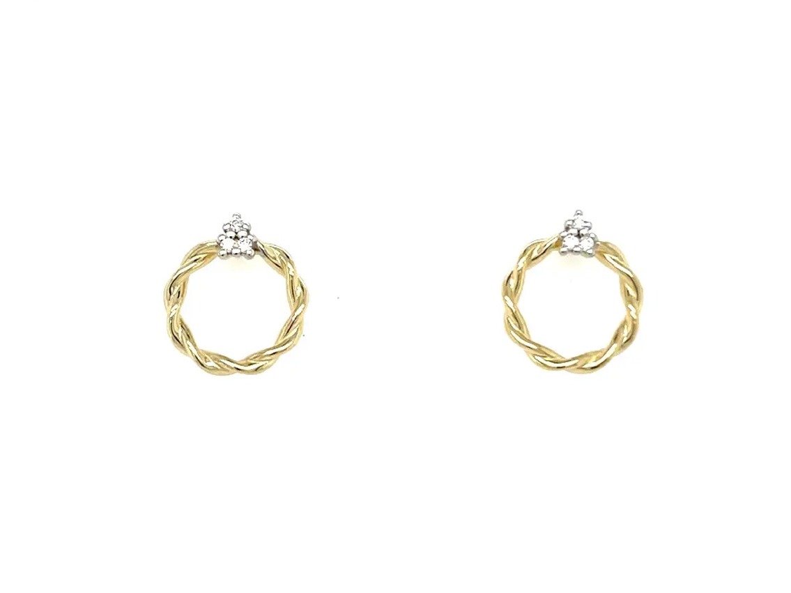 Palido Ohrstecker 14kt Gelbgold 1,9g Diamanten 0,03ct