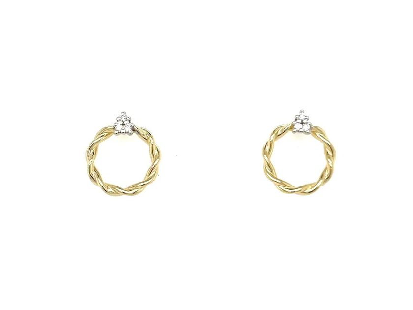Palido Ohrstecker 14kt Gelbgold 1,9g Diamanten 0,03ct