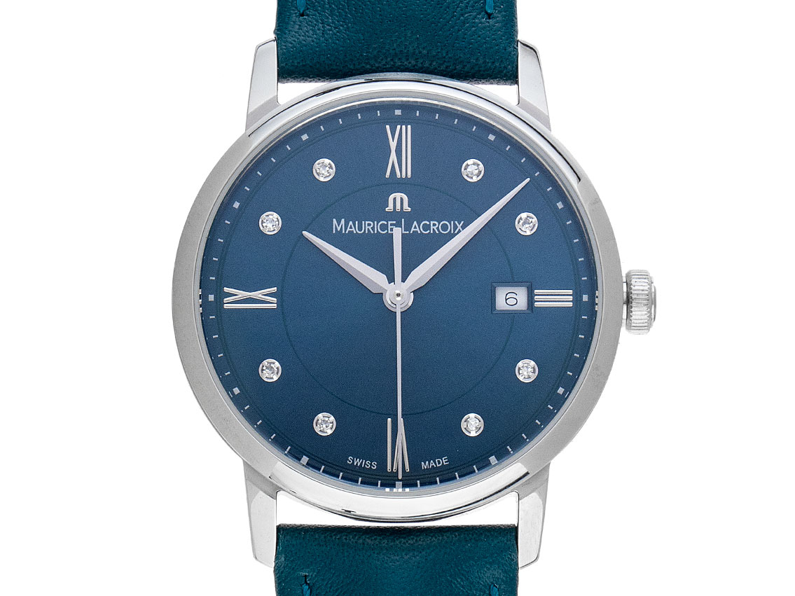 Maurice Lacroix Eliros - Edelstahl - Armand Leder - 30mm - Neu 