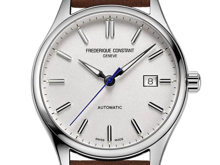 Frederique Constant Classics Stahl Automatik Armband Leder 40mm Ref.FC-303NS5B6 Box&Pap. Full Set Neu