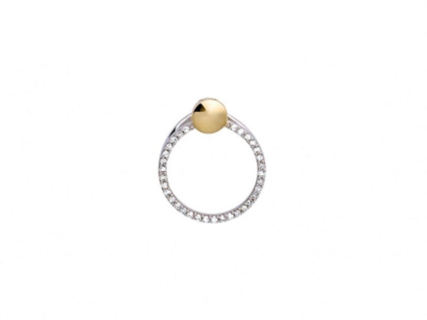 Palido Anhänger 14kt Gelb/Weißgold 0,8g Diamanten 0,10ct