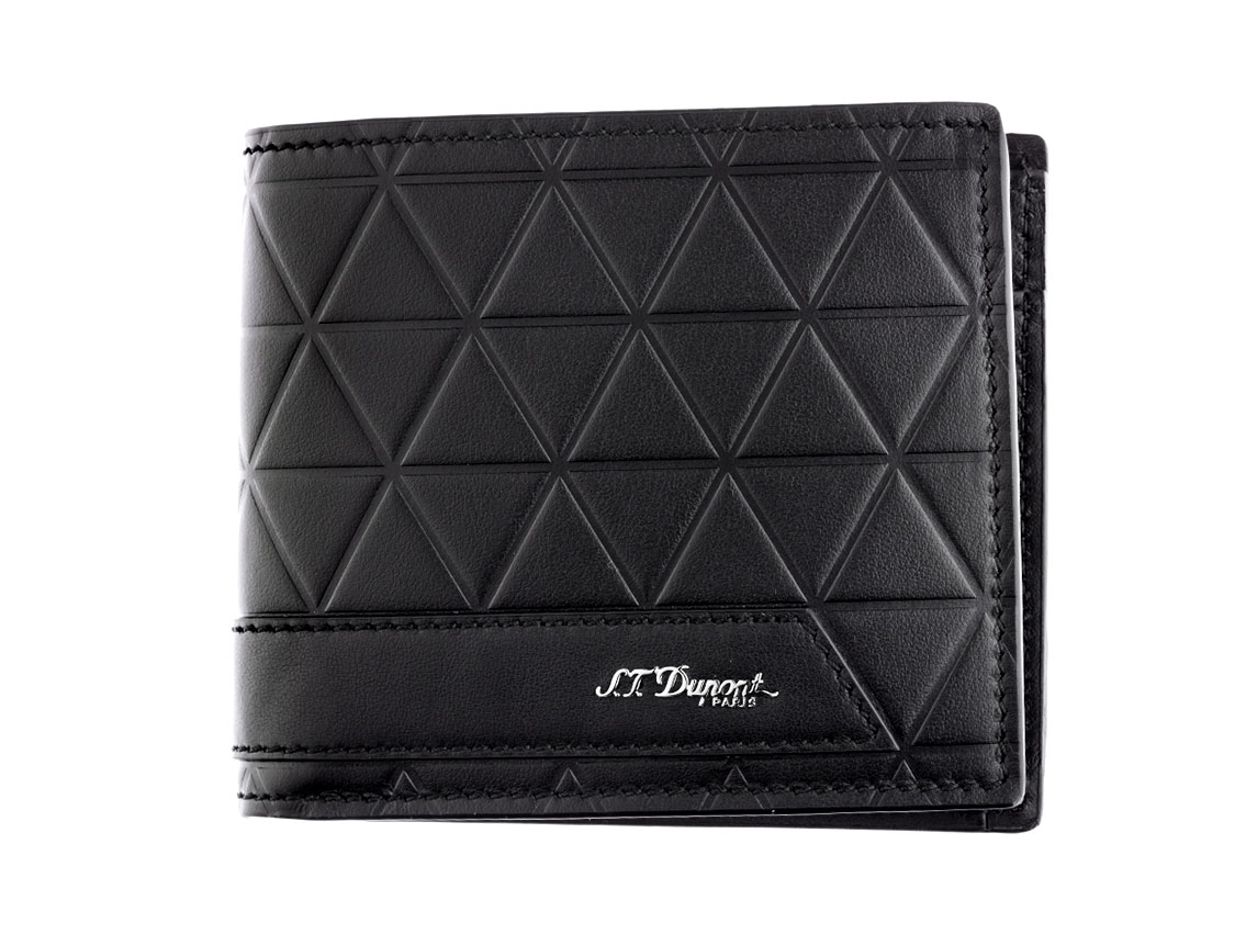 S.T. Dupont Billfold Firehead Geldbörse Brieftasche Leder Schwarz Ref.161108 Full Set 