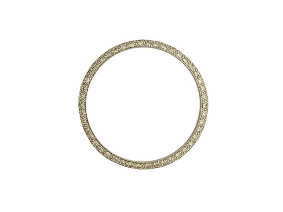 Zubehör - Lünette 18kt Weißgold Diamanten 1,10ct 36mm Neu