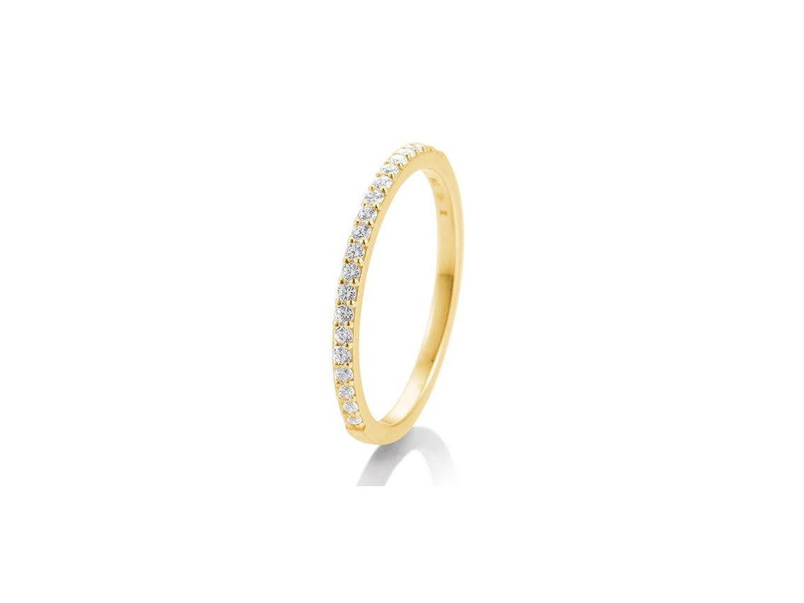 Saint Maurice Trauring 14kt Gelbgold 1,8g Diamanten 0,26ct 