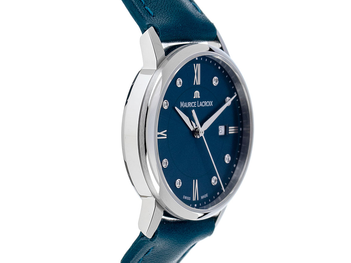 Maurice Lacroix Eliros - Edelstahl - Armand Leder - 30mm - Neu 