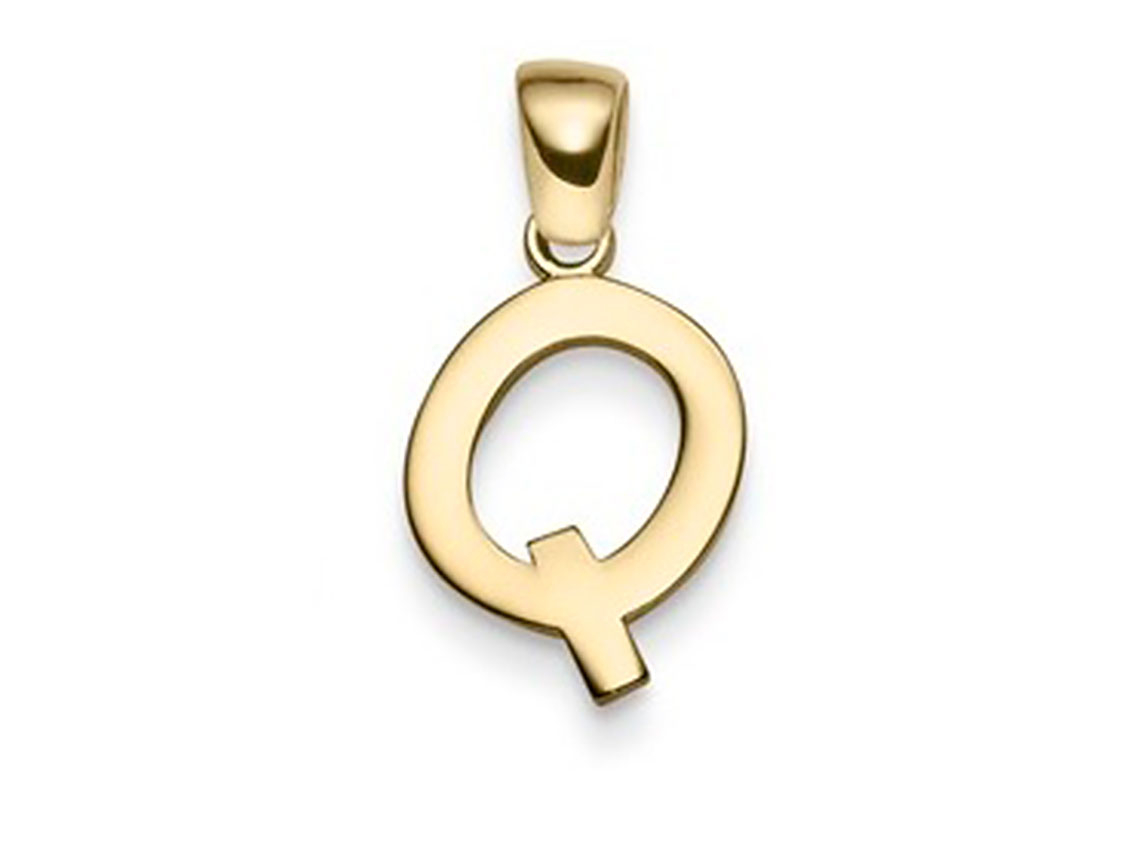 Anhänger Buchstabe "Q" 14kt Gelbgold 0,7g