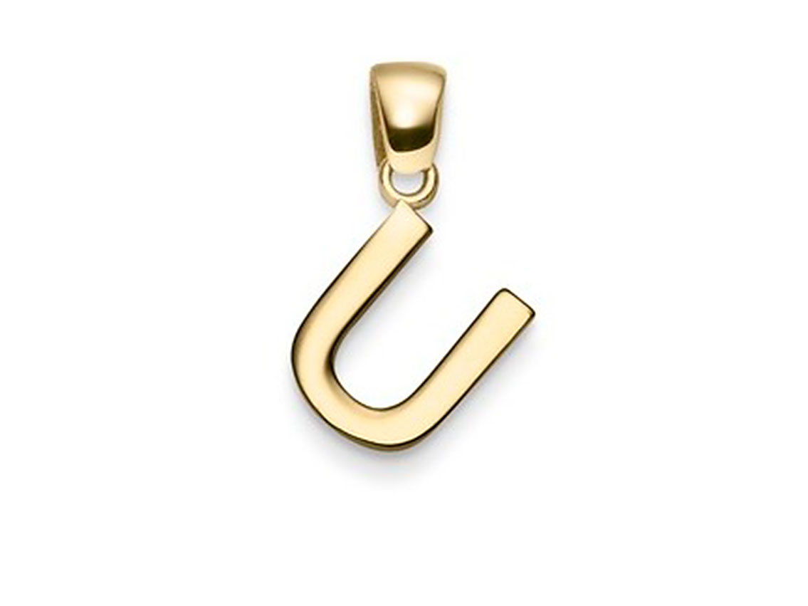 Anhänger Buchstabe "U" 14kt Gelbgold 0,7g