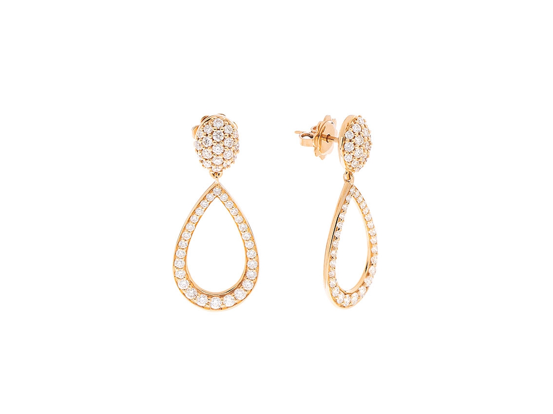 Alberti Ohrschmuck Ohrstecker 18kt Roségold 4,6g Diamanten 1,40ct 