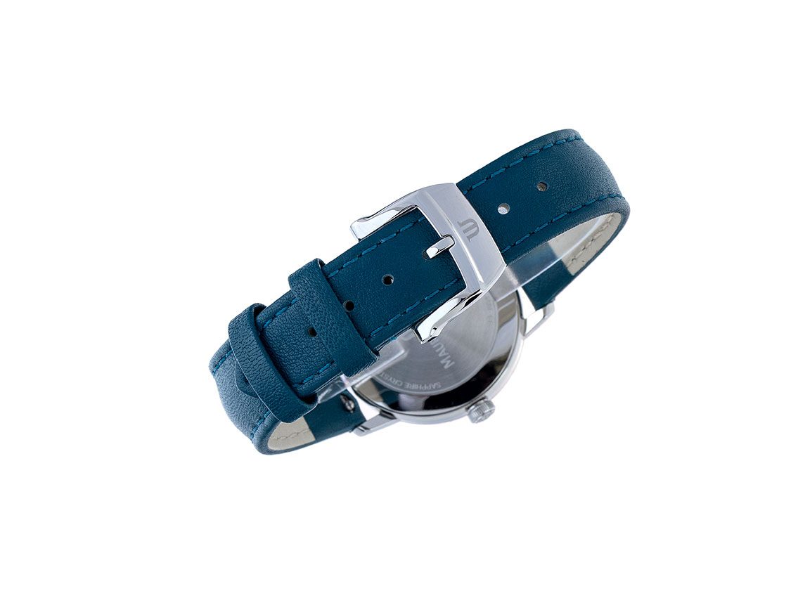 Maurice Lacroix Eliros - Edelstahl - Armand Leder - 30mm - Neu 