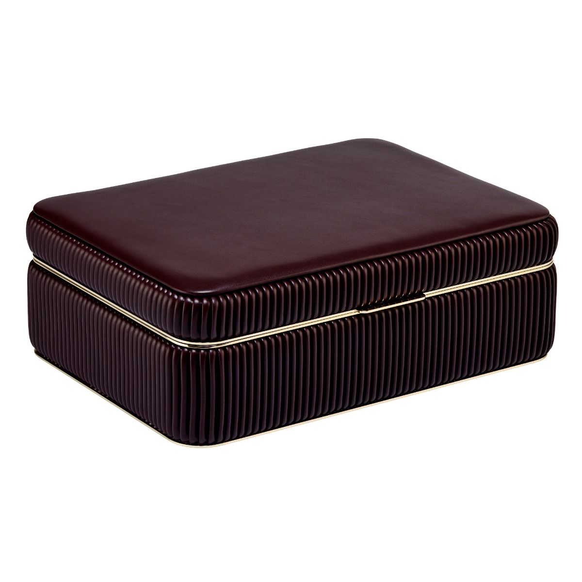 Wolf Bella Medium Jewellery Box Leder Rot  279 x 203 x 108mm