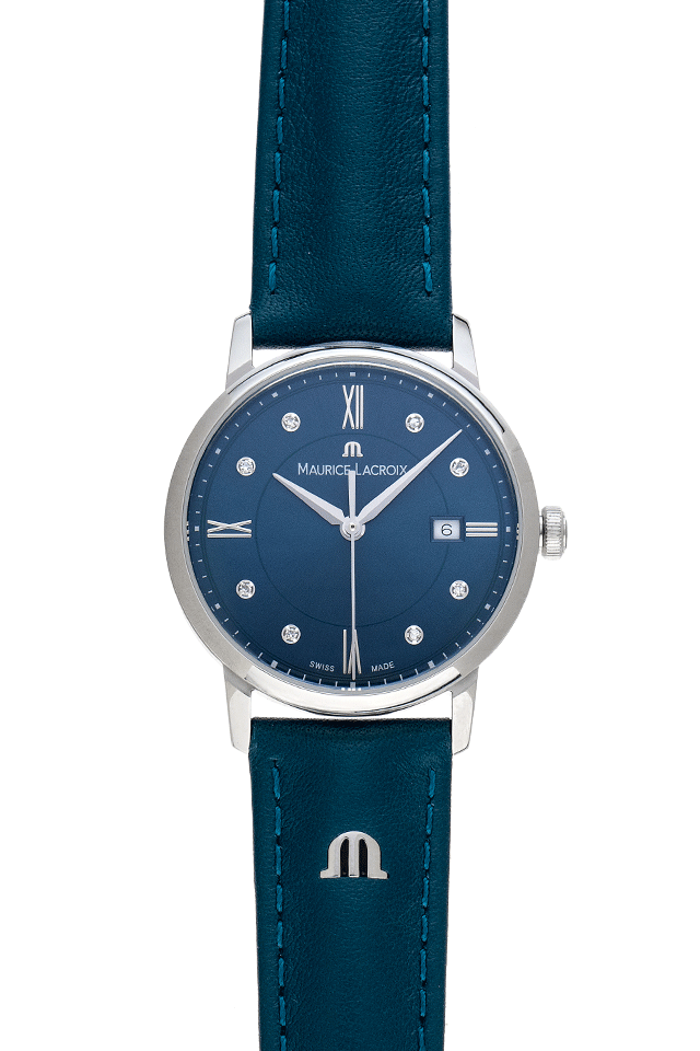 Maurice Lacroix Eliros - Edelstahl - Armand Leder - 30mm - Neu 