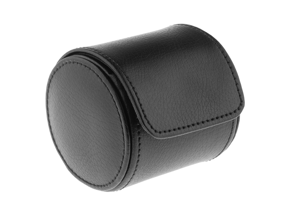 Wolf Uhrenbox Watchroll 1 Uhr Leder schwarz 83 x 78mm 