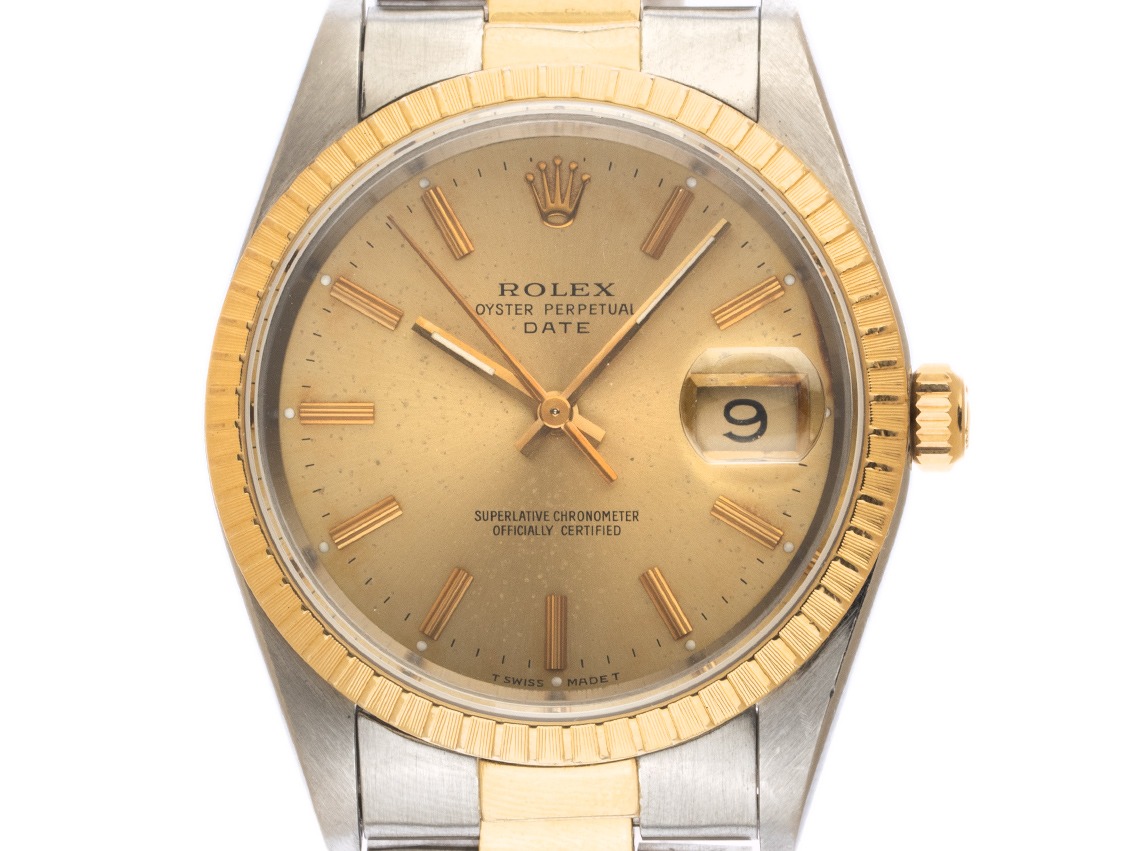 Rolex Oyster Perpetual Date Ref.15223 1995 Full Set Original Vintage Unpoliert