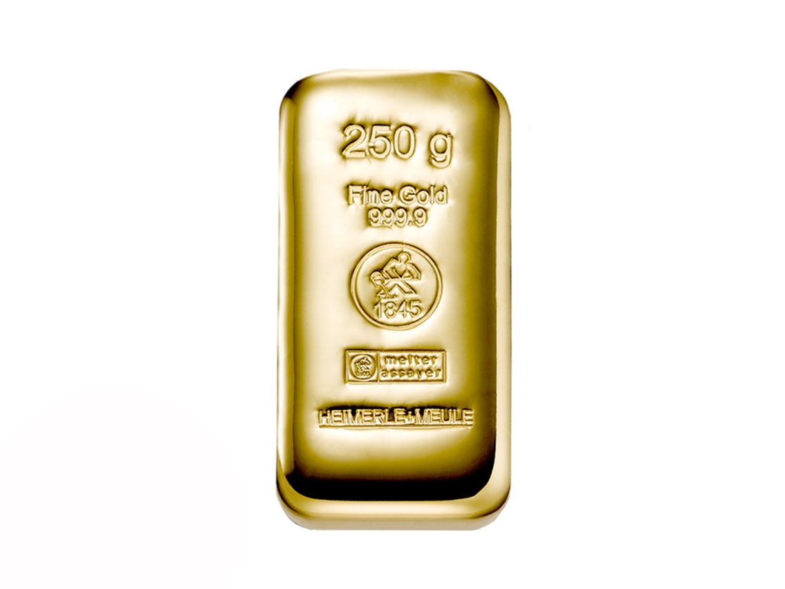 Goldbarren 999 Feingold 250g LBMA zertifiziert