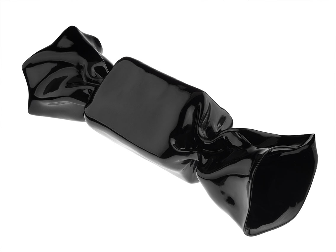 Pop Art Skulptur Bonbon Black 60 x 20cm 