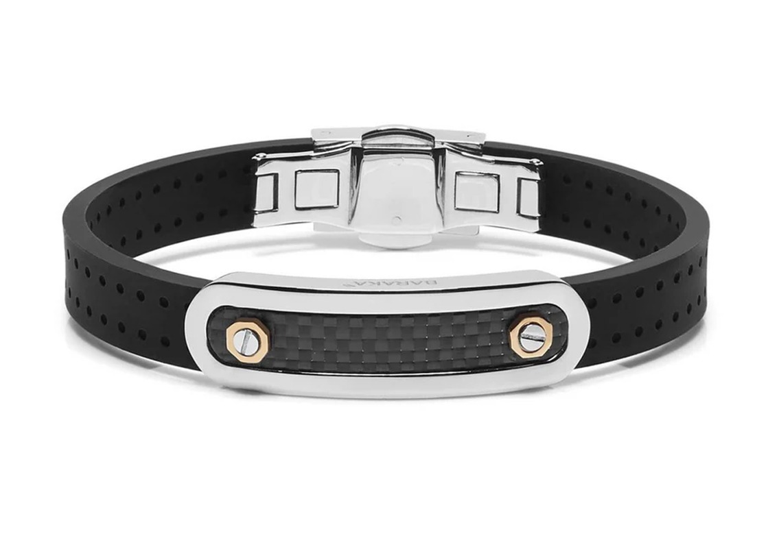 Baraka Armband 18kt Roségold Stahl Carbon Kautschuk 28,0g