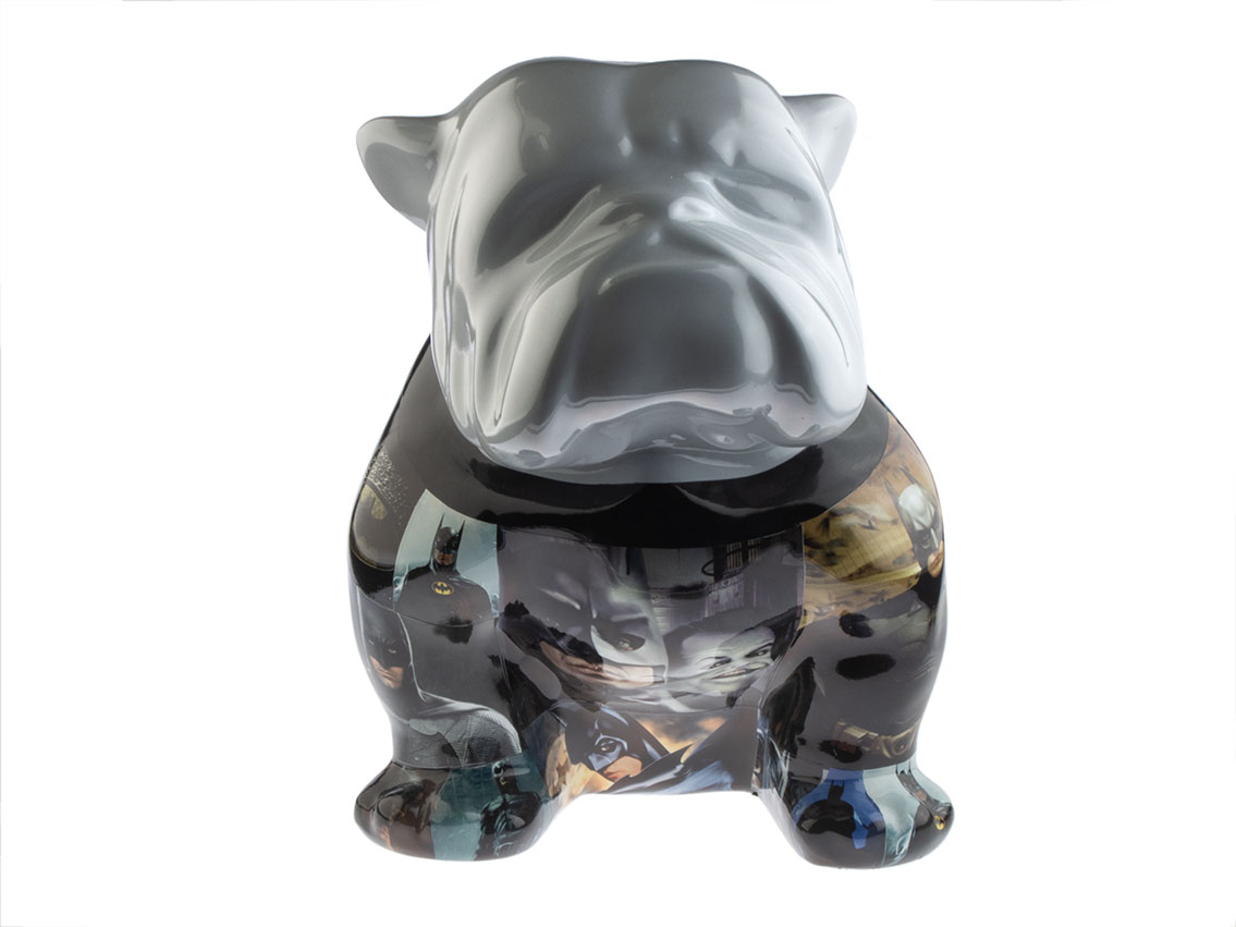 Pop Art Skulptur Englische Bulldogge 40 x 29cm 