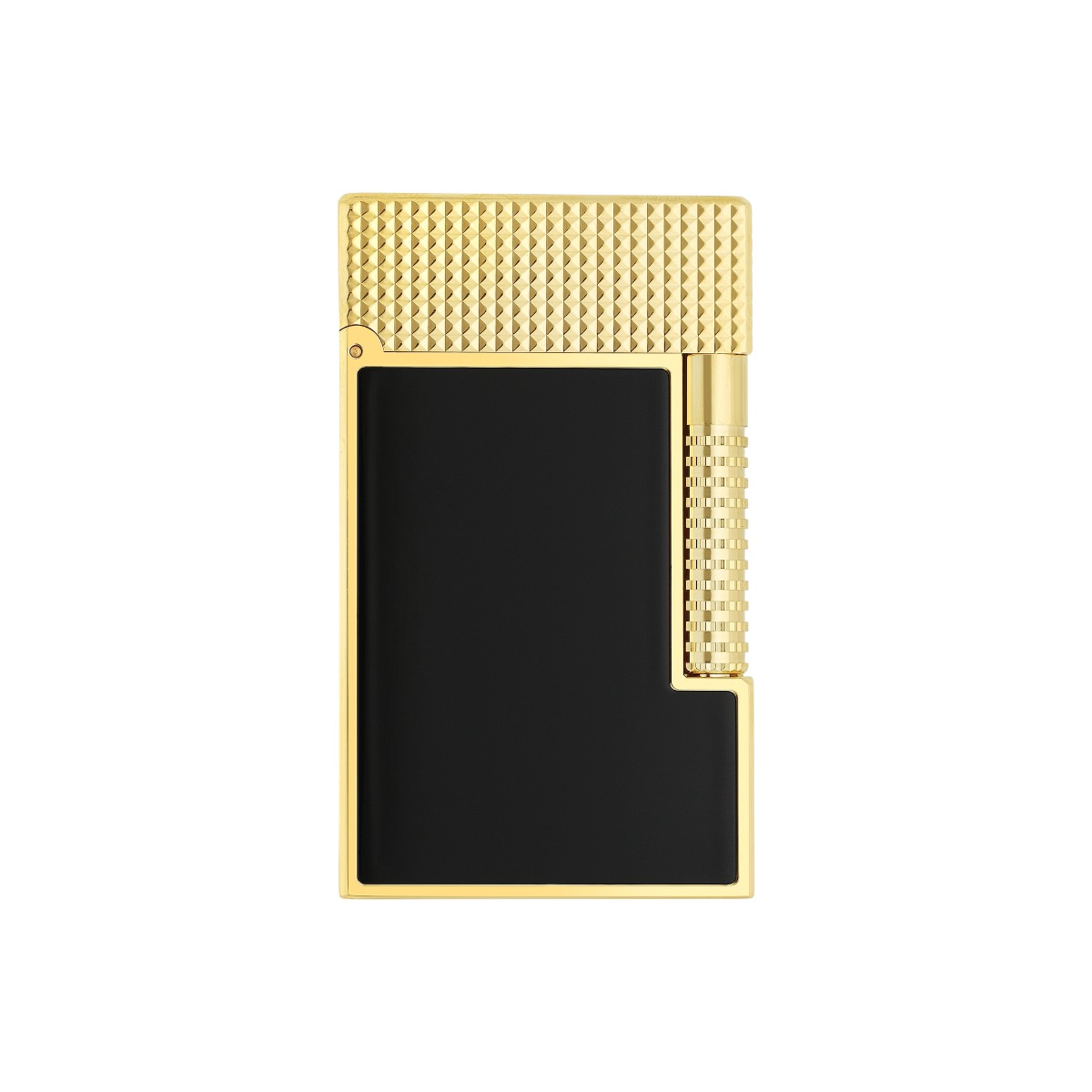 S.T. Dupont Ligne LGD Le Grand Dupont Cling Feuerzeug schwarz Gelbgold Ref.C23790CL Full Set 