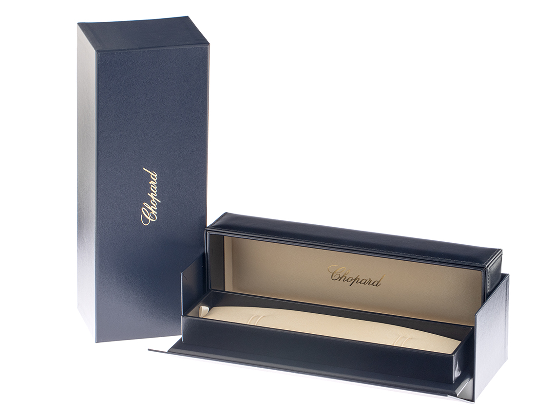 Chopard Uhren / Schmuck Box Leder Blau Neu