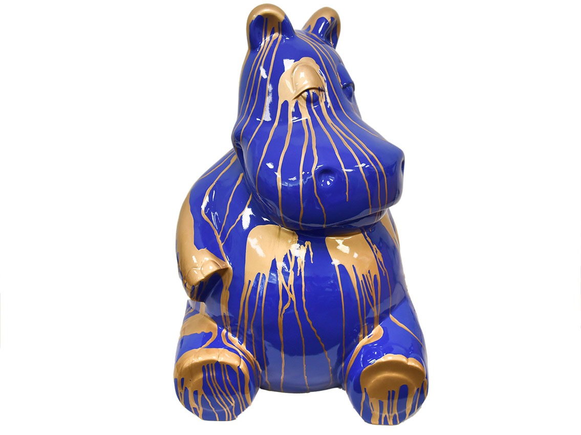 Pop Art Skulptur Hippo 95 x 60cm