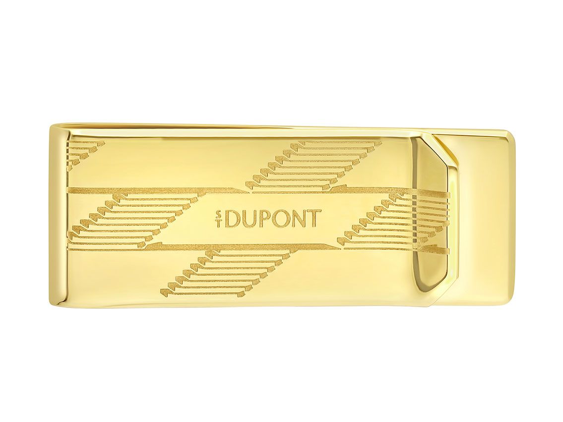 S.T. Dupont Geldscheinklammer Monogram 1872 Gelbgold Ref.003542 Full Set