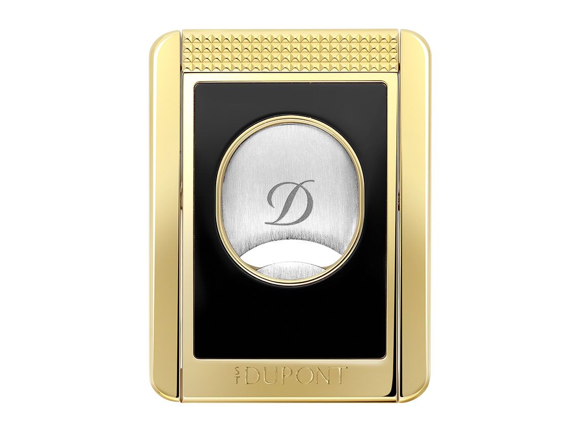 S.T. Dupont Zigarrencutter Black Gelbgold Ref.003553 Full Set 