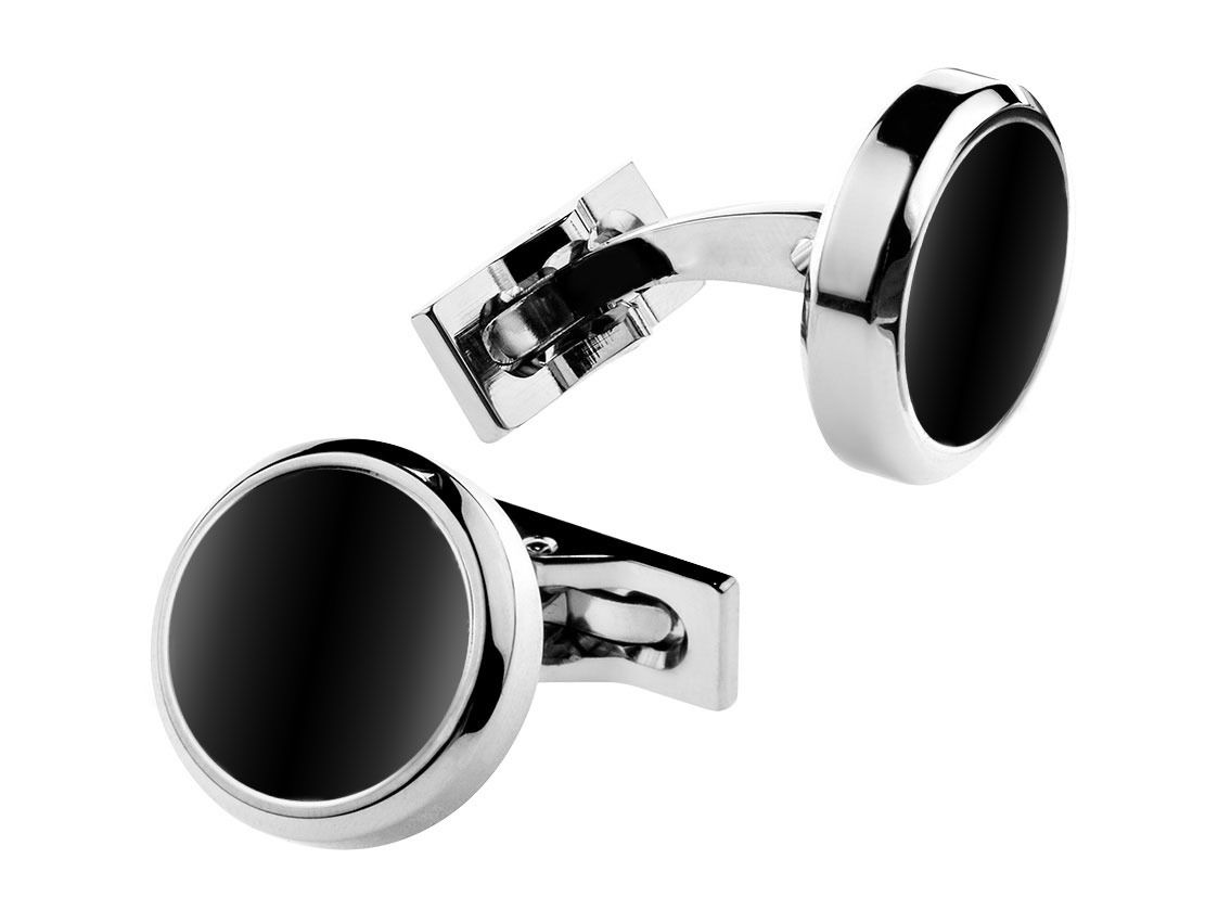 S.T. Dupont CL Round Manschettenknöpfe Black Palladium Ref.005576 Full Set