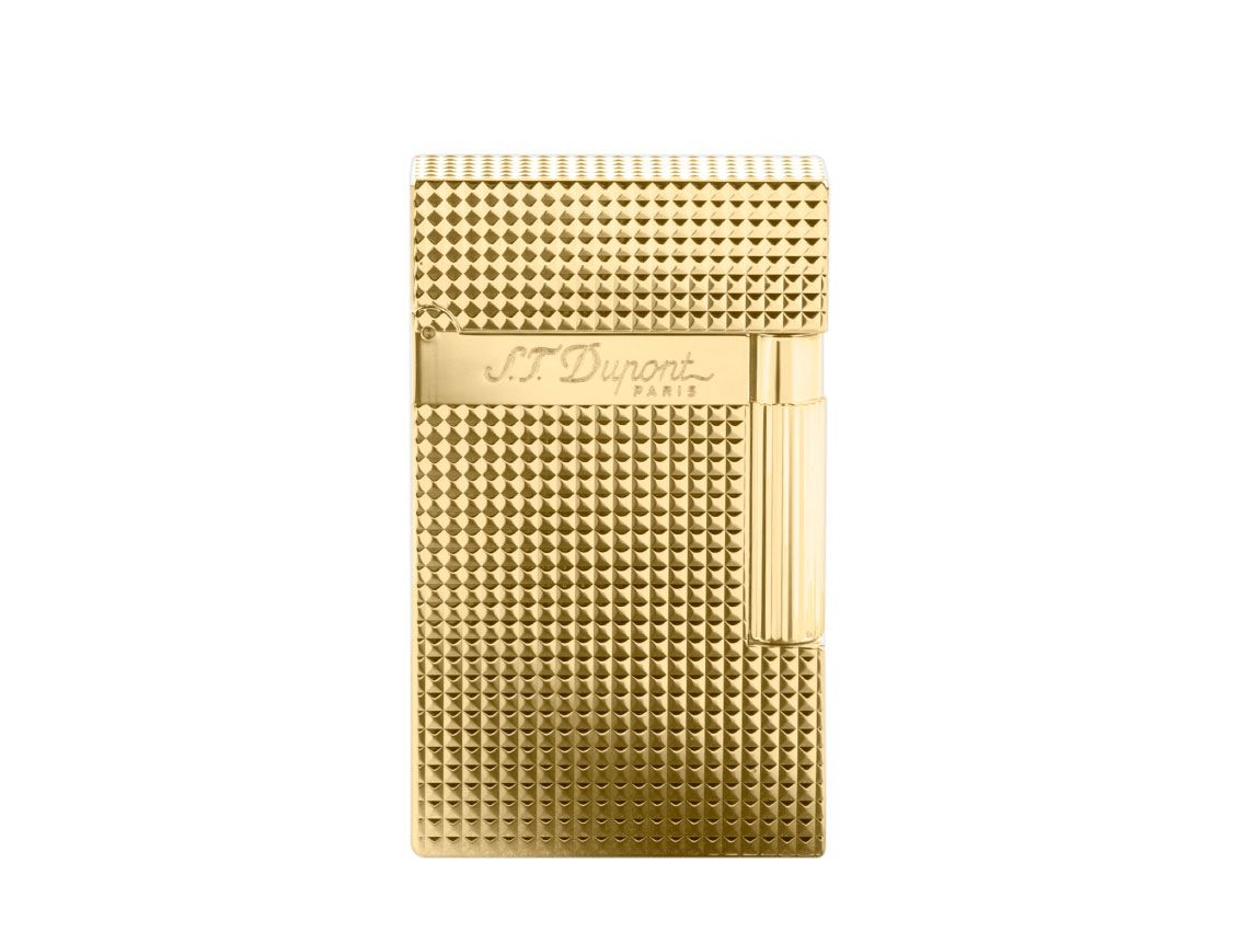 S.T. Dupont Feuerzeug Line 2 Gelbgold Ref.016284 Full Set
