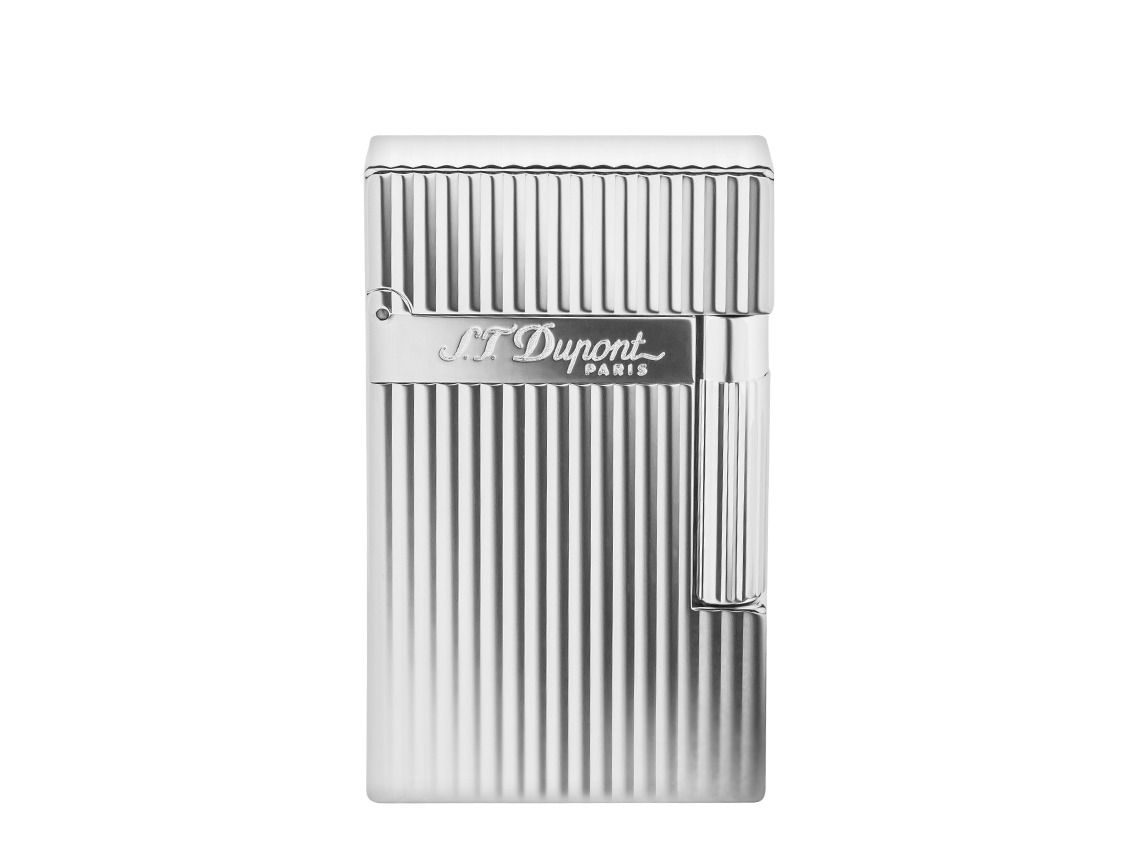 S.T. Dupont Feuerzeug Line 2 Silber Ref.016817 Full Set 